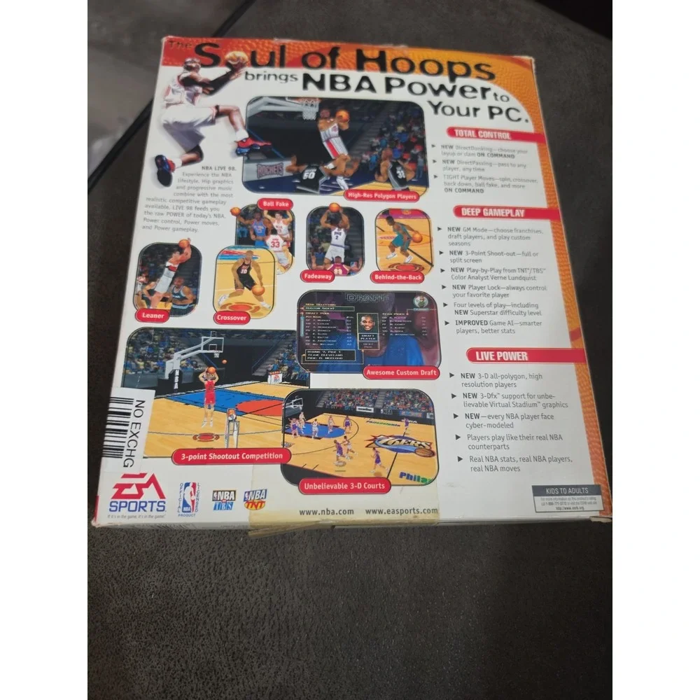 Big Box PC CD Game: EA Sports NBA Live 98